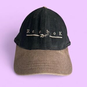 Vintage Reebok Black and Brown Cap